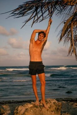 5" Swim Trunks (Black)(5 Swim Trunks Black) -SAME FAHION STORE 00032thepolf