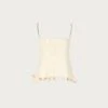 Ruffle Hem Tank Top (Cream)(Ruffle Hem Tank Top Cream) 1 Ruffle Hem Tank Top (Cream)(Ruffle Hem Tank Top Cream) -SAME FAHION STORE 02.14.25 067 2
