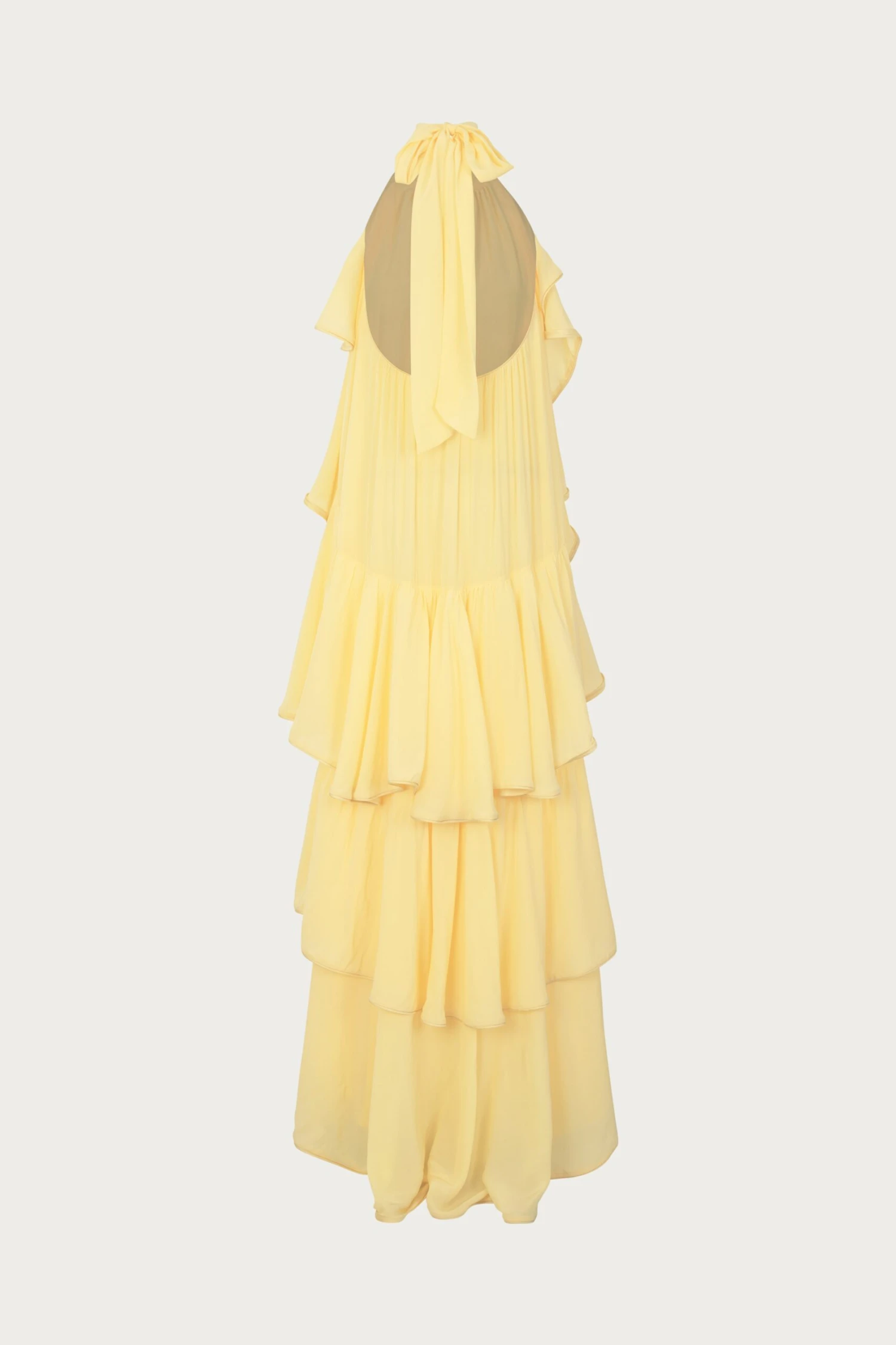 Layered Chiffon Gown (Butter Yellow)(Layered Chiffon Gown Butter Yellow) 8 Layered Chiffon Gown (Butter Yellow)(Layered Chiffon Gown Butter Yellow) - Image 6