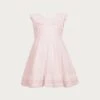 Eyelet Dress (baby Pink)(Eyelet Dress Blush Eyelet) -SAME FAHION STORE 04.07.25 353