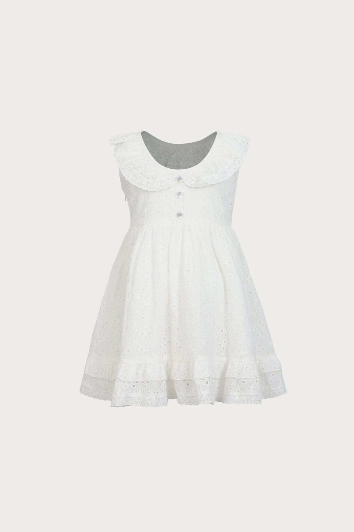 Eyelet Dress (white)(Eyelet Dress White Eyelet) 6 Eyelet Dress (white)(Eyelet Dress White Eyelet) - Image 4