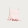 Ruffle Hem Crop Top (Pale Pink)(Ruffle Hem Tank Top Pale Pink) 1 Ruffle Hem Crop Top (Pale Pink)(Ruffle Hem Tank Top Pale Pink) -SAME FAHION STORE 05.11.25 433