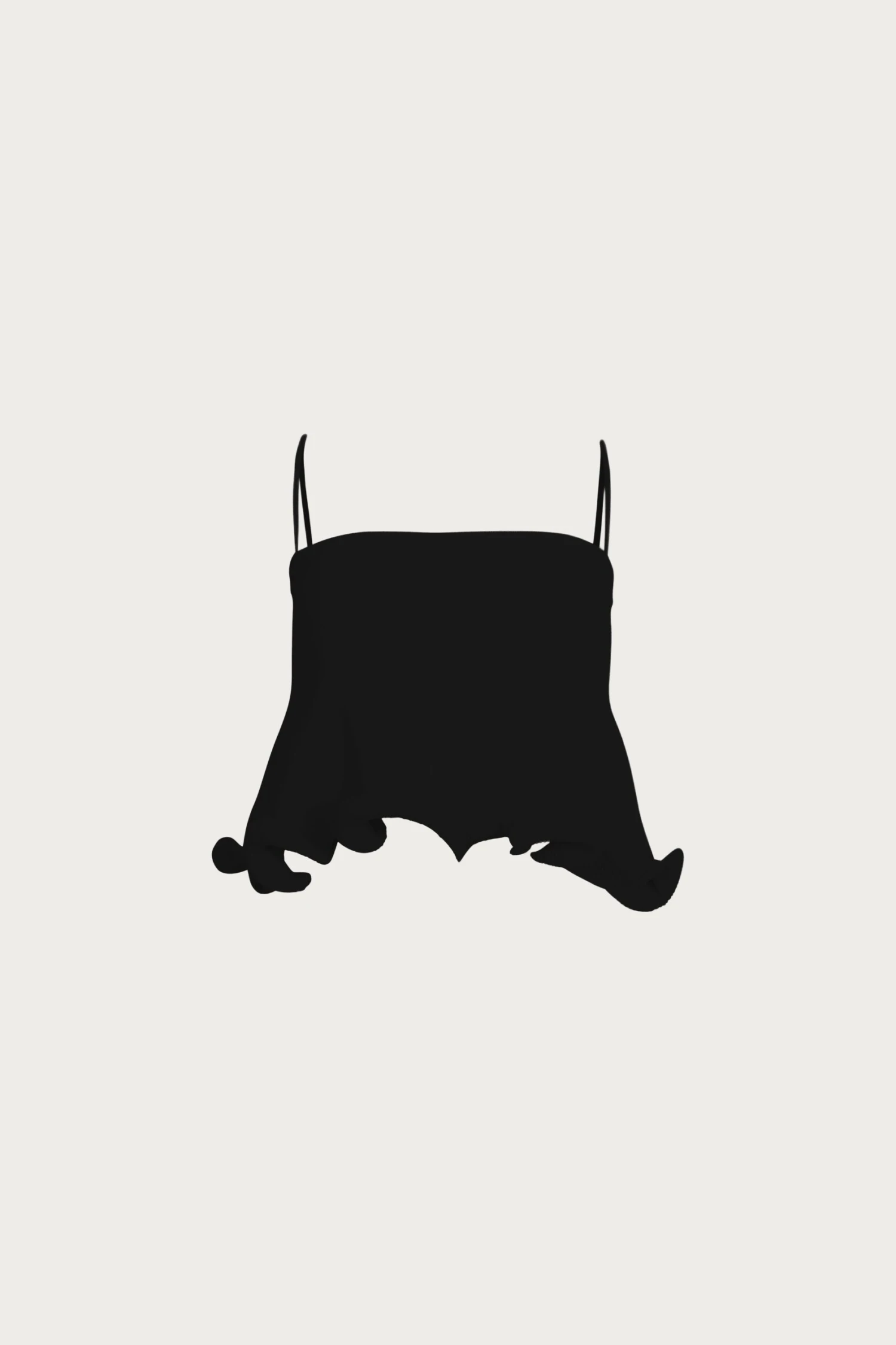 Ruffle Hem Crop Top (Black)(Ruffle Hem Crop Top Black) 3 Ruffle Hem Crop Top (Black)(Ruffle Hem Crop Top Black)