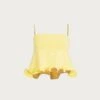 Ruffle Hem Crop Top (Butter Yellow)(Ruffle Hem Crop Top Butter Yellow) -SAME FAHION STORE 05.11.25 438 2