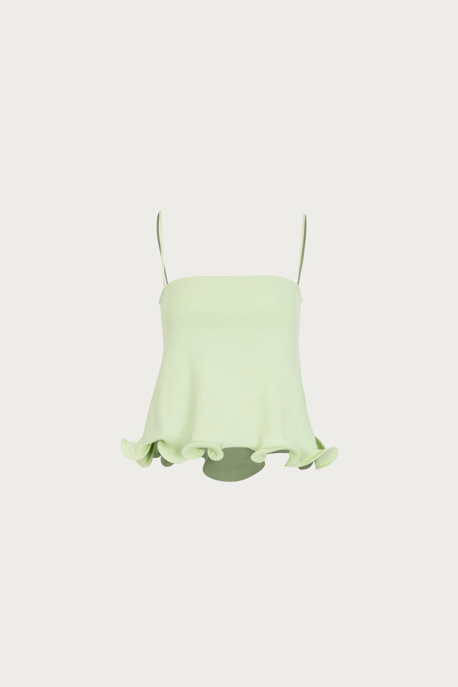 Ruffle Hem Tank Top (Mint)(Ruffle Hem Tank Top Mint) 3 Ruffle Hem Tank Top (Mint)(Ruffle Hem Tank Top Mint)