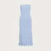 Ruffle Hem Strapless Dress (Light Blue)(Ruffle Hem Strapless Dress Baby Blue) 2 Ruffle Hem Strapless Dress (Light Blue)(Ruffle Hem Strapless Dress Baby Blue) -SAME FAHION STORE 072025 549