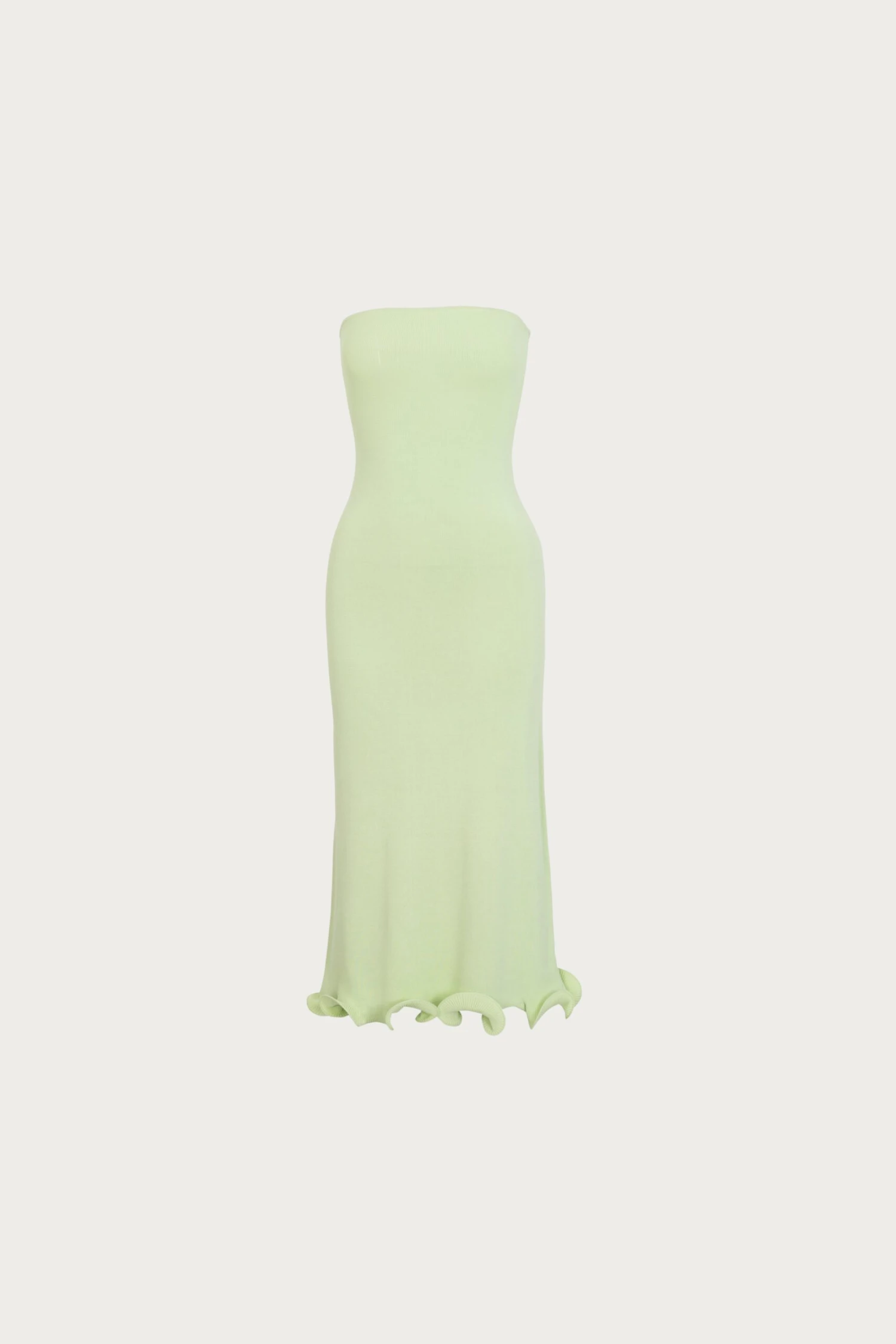 Ruffle Hem Strapless Dress (Mint)(Ruffle Hem Strapless Dress Mint) 3 Ruffle Hem Strapless Dress (Mint)(Ruffle Hem Strapless Dress Mint)