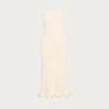 Ruffle Hem Strapless Dress (Cream)(Ruffle Hem Strapless Dress Cream) 2 Ruffle Hem Strapless Dress (Cream)(Ruffle Hem Strapless Dress Cream) -SAME FAHION STORE 072025 557