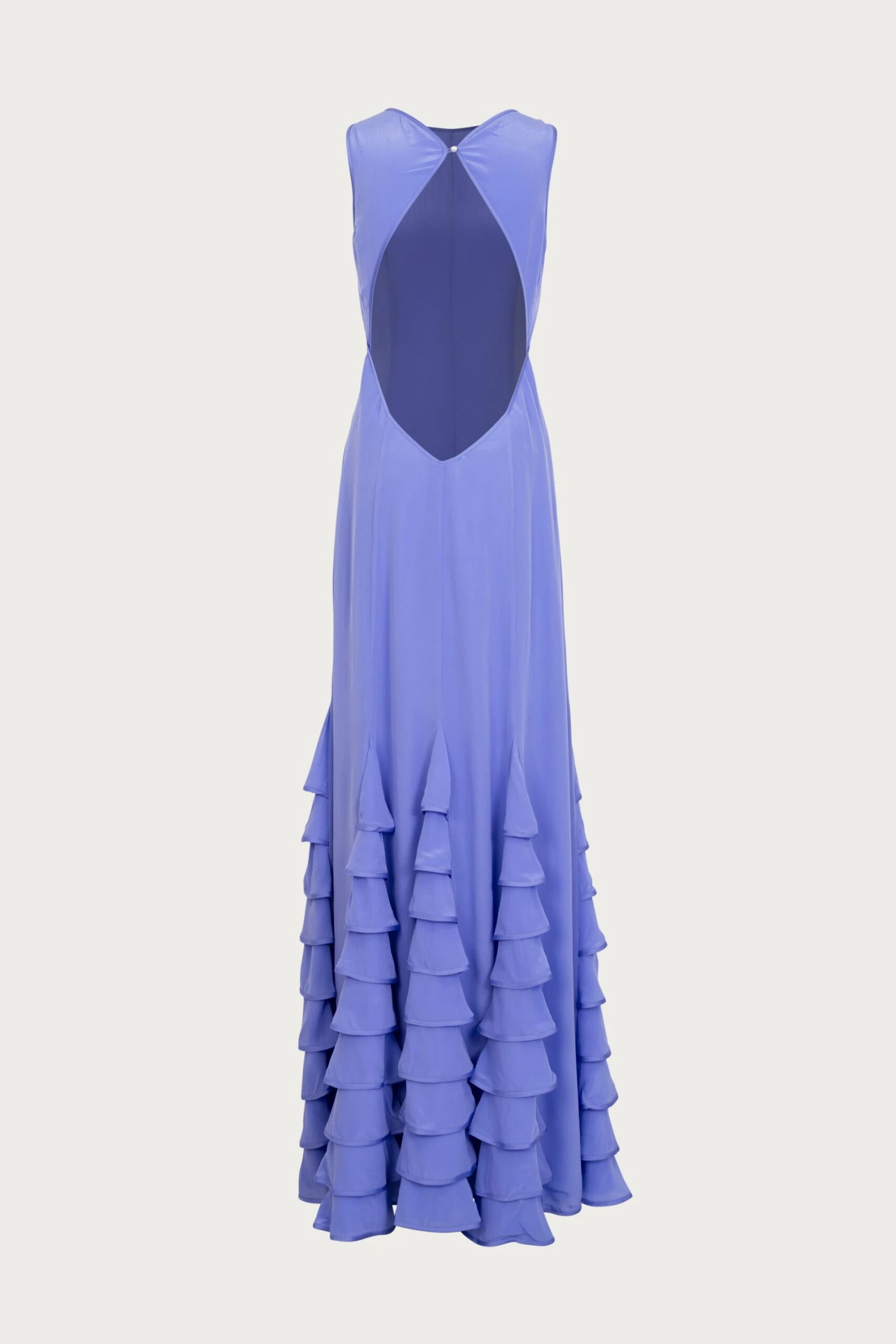 Tiered Chiffon Gown (Periwinkle)(Tiered Chiffon Gown Periwinkle) 9 Tiered Chiffon Gown (Periwinkle)(Tiered Chiffon Gown Periwinkle) - Image 7