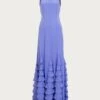 Tiered Chiffon Gown (Periwinkle)(Tiered Chiffon Gown Periwinkle) 2 Tiered Chiffon Gown (Periwinkle)(Tiered Chiffon Gown Periwinkle) -SAME FAHION STORE 072025 575