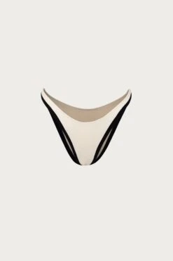 90s Bottom (Faux Suede Cream/Black)(90s Bottom Faux Suede Cream Black)