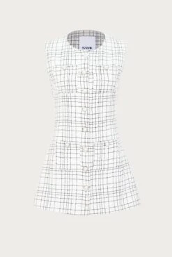 Grace Dress (White Tweed)(Grace Dress White Tweed)