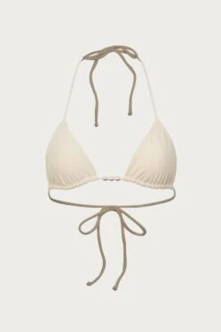 Beaded Triangle Top (Faux Suede Cream)(Beaded Triangle Top Faux Suede Cream)