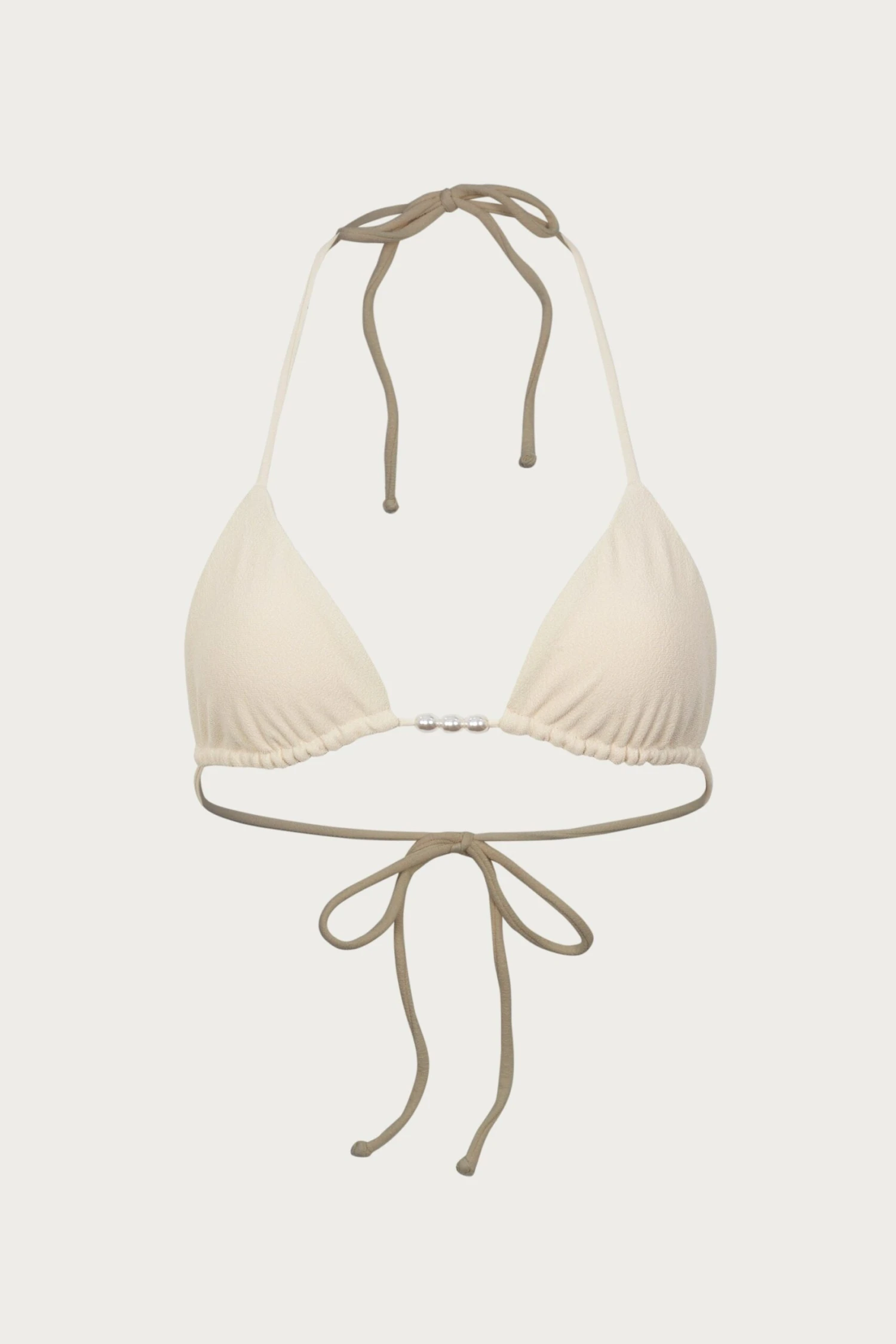 Beaded Triangle Top (Faux Suede Cream)(Beaded Triangle Top Faux Suede Cream) 3 Beaded Triangle Top (Faux Suede Cream)(Beaded Triangle Top Faux Suede Cream)