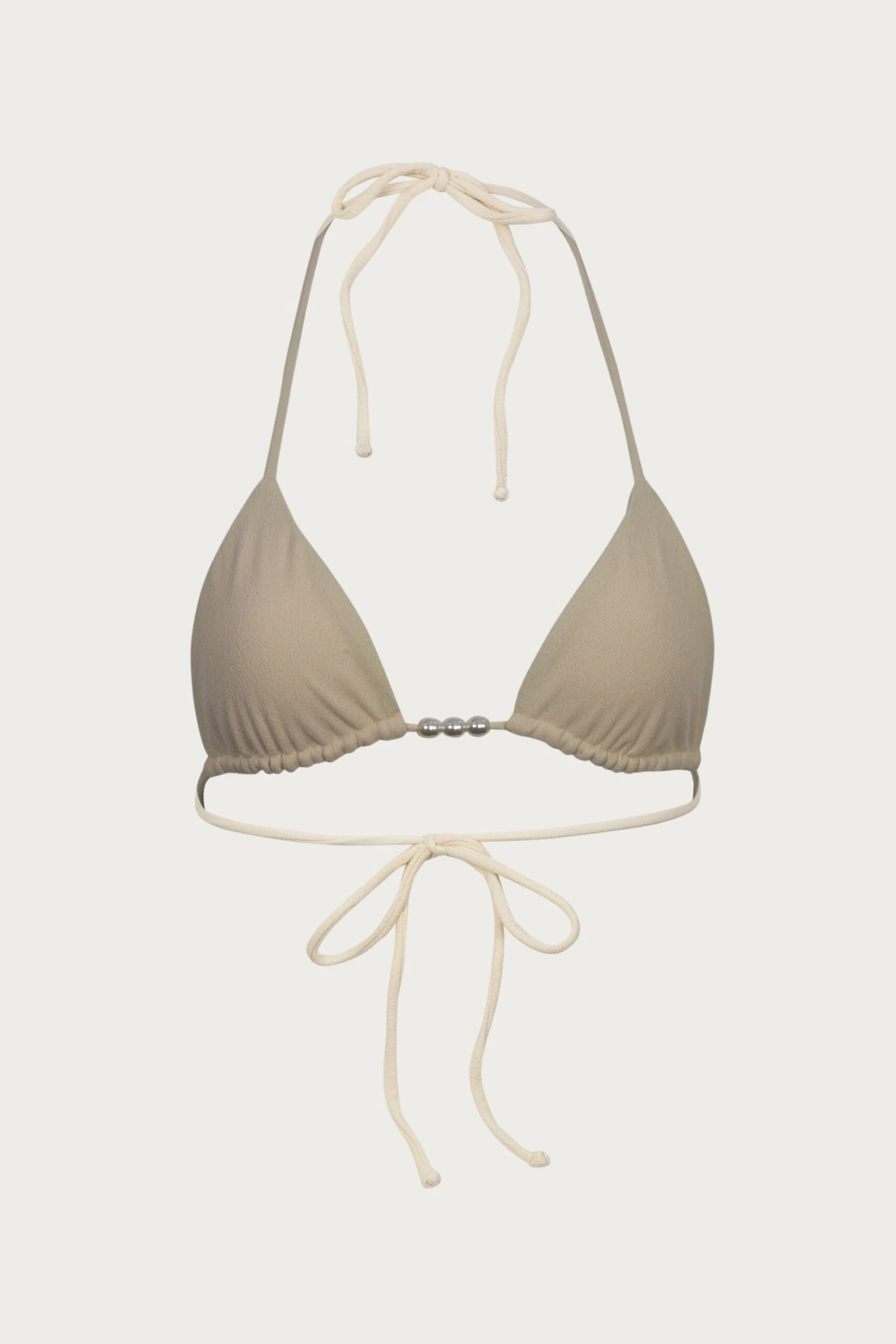 Beaded Triangle Top (Faux Suede Cream)(Beaded Triangle Top Faux Suede Cream) 5 Beaded Triangle Top (Faux Suede Cream)(Beaded Triangle Top Faux Suede Cream) - Image 3