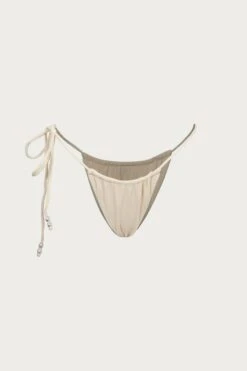 Beaded String Bottom (Faux Suede Cream)(Beaded String Bottom Faux Suede Cream)