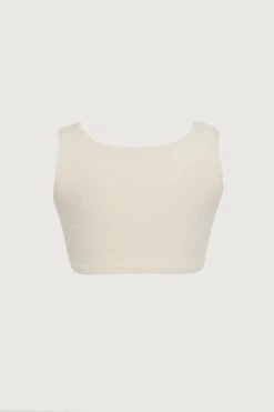 Rose Tank Top (faux Suede Cream/blush)(Rose Tank Top Faux Suede Cream Blush) -SAME FAHION STORE 24.03.17 7926 7