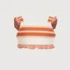 Ruffle Bandeau Top (cream Camel Blush Stripe/blush)(Mini Me Top Cream Camel Blush Stripe Ribbed Blush) 1 Ruffle Bandeau Top (cream Camel Blush Stripe/blush)(Mini Me Top Cream Camel Blush Stripe Ribbed Blush) -SAME FAHION STORE 24.03.17 7932 1