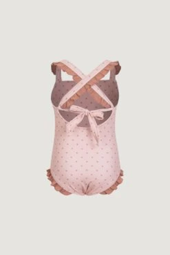 Ruffle One Piece (blush Camel Polka Dot/camel)(Ruffle One Piece Blush Camel Polka Dot Camel) -SAME FAHION STORE 24.03.17 8037 1