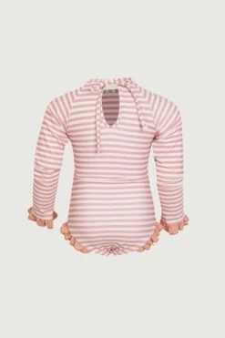Ruffle Rashguard One Piece (blush Stripe/blush)(Ruffle Rashguard One Piece Blush Stripe Blush) -SAME FAHION STORE 24.03.17 8078 36
