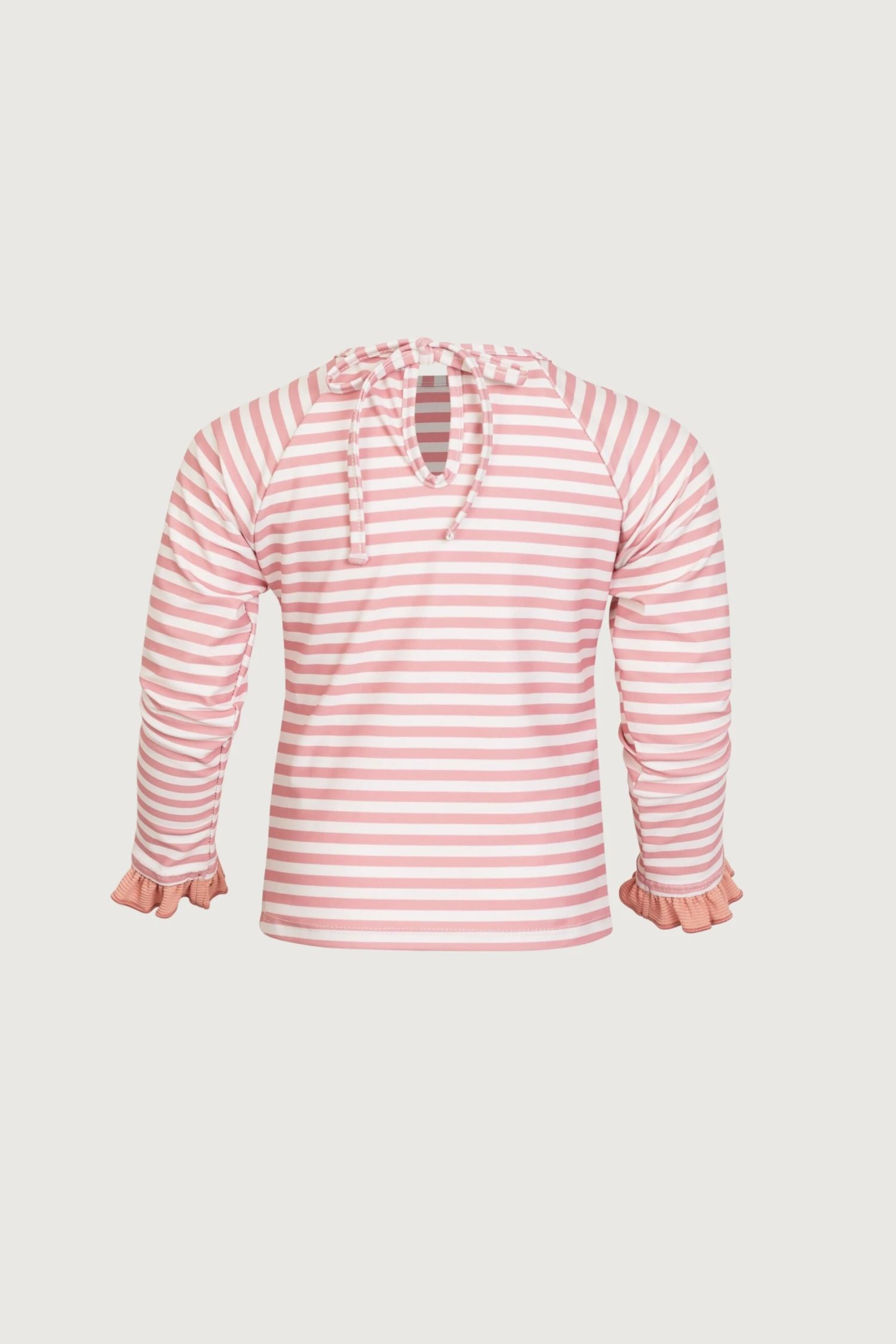 Ruffle Rashguard (blush Stripe/blush)(Ruffle Rashguard Blush Stripe Blush) 5 Ruffle Rashguard (blush Stripe/blush)(Ruffle Rashguard Blush Stripe Blush) - Image 3