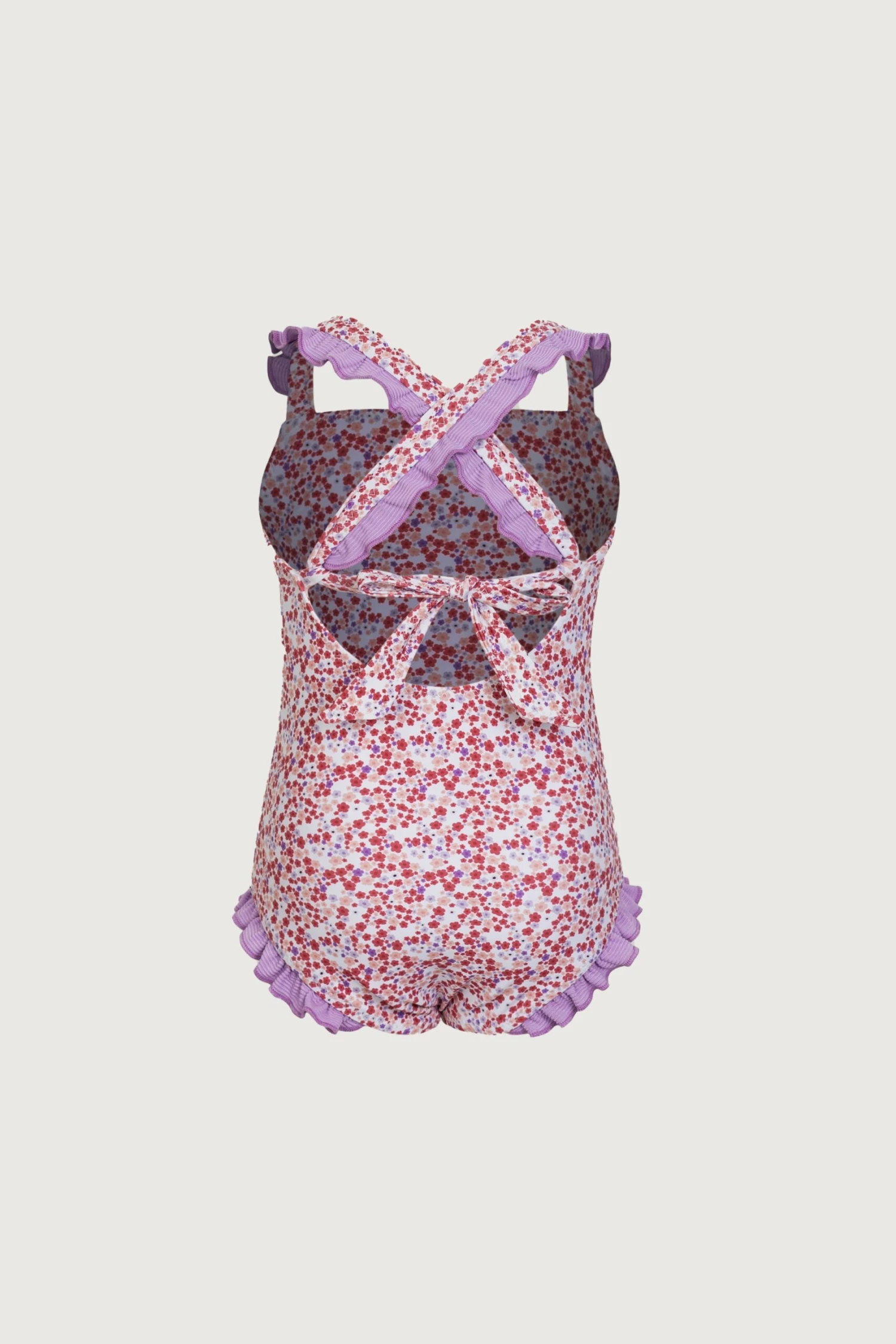 Ruffle One Piece (mini Floral/purple)(Ruffle One Piece Mini Floral Purple) 5 Ruffle One Piece (mini Floral/purple)(Ruffle One Piece Mini Floral Purple) - Image 3