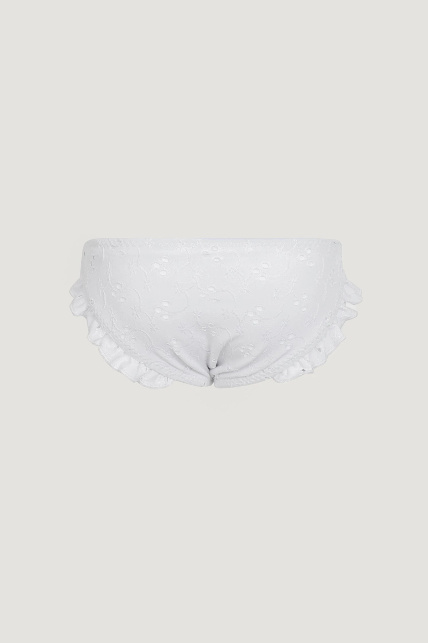 Ruffle Brief Bottom (white Eyelet)(Ruffle Brief Bottom White Eyelet) 4 Ruffle Brief Bottom (white Eyelet)(Ruffle Brief Bottom White Eyelet) - Image 2