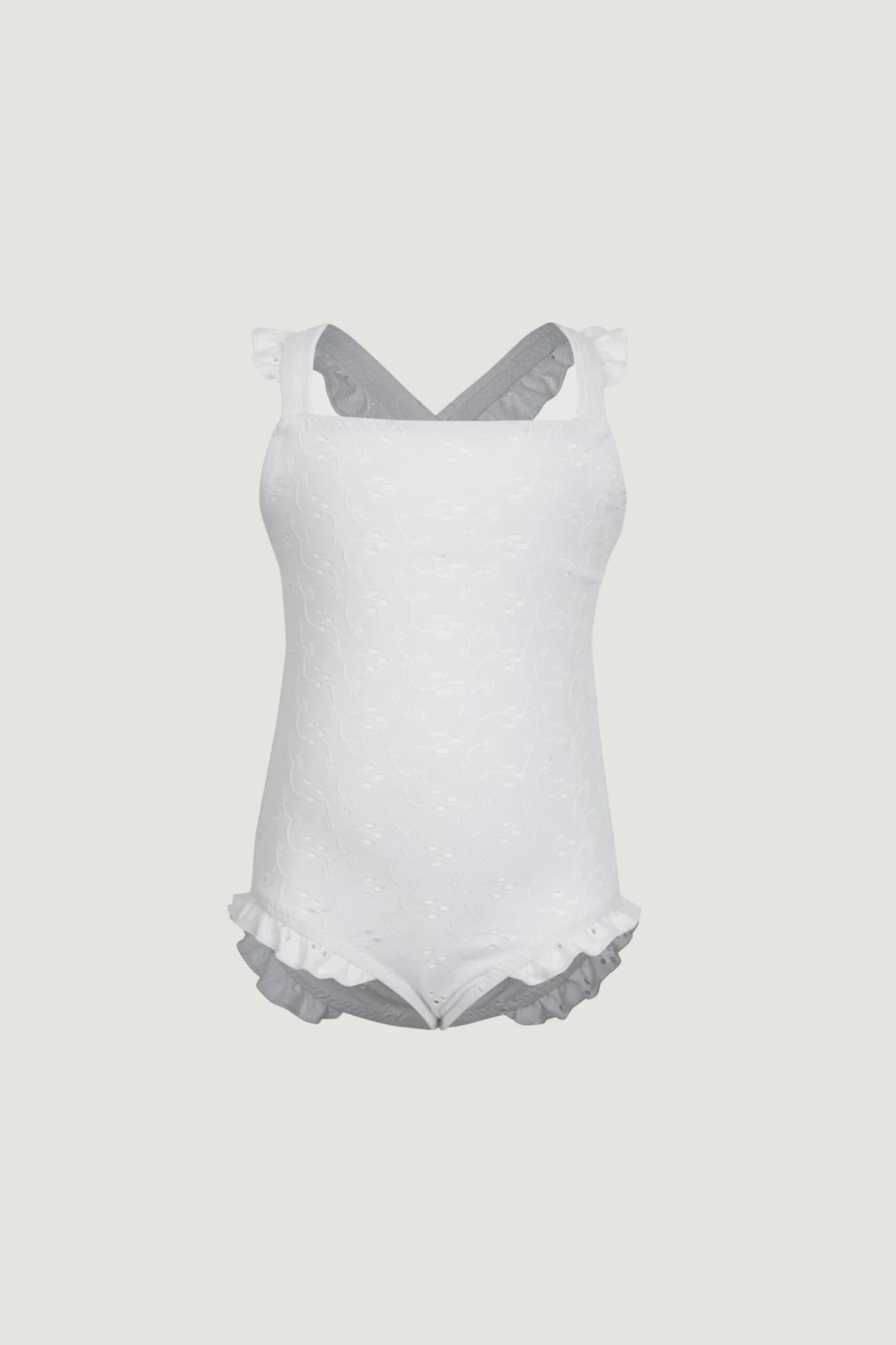 Ruffle One Piece (white Eyelet)(Ruffle One Piece White Eyelet) 3 Ruffle One Piece (white Eyelet)(Ruffle One Piece White Eyelet)