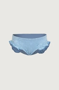 Ruffle Brief Bottom (blue Eyelet)(Ruffle Brief Bottom Blue Eyelet)