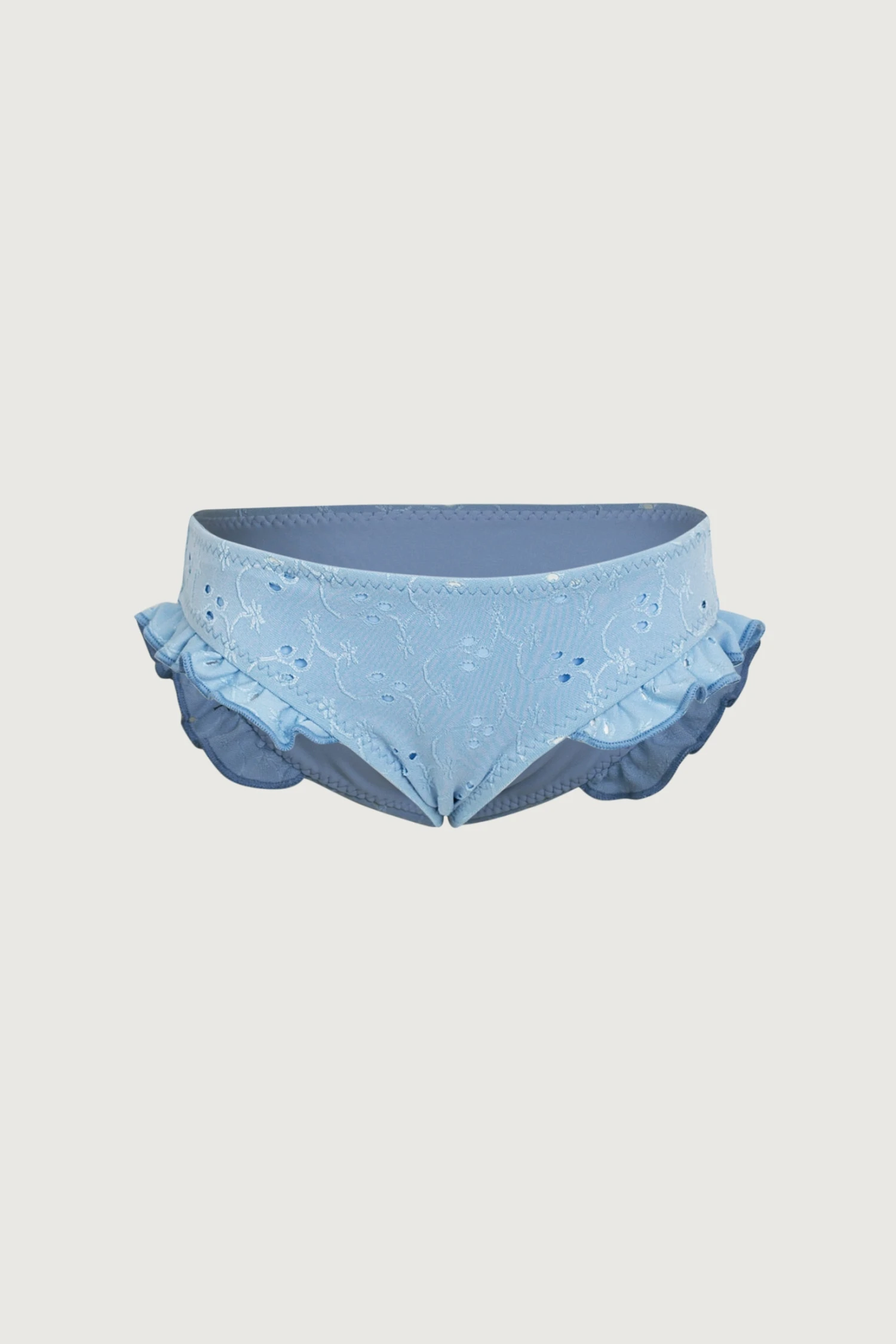 Ruffle Brief Bottom (blue Eyelet)(Ruffle Brief Bottom Blue Eyelet) 2 Ruffle Brief Bottom (blue Eyelet)(Ruffle Brief Bottom Blue Eyelet)