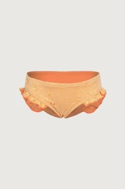 Ruffle Brief Bottom (peach Eyelet)(Ruffle Brief Bottom Peach Eyelet)