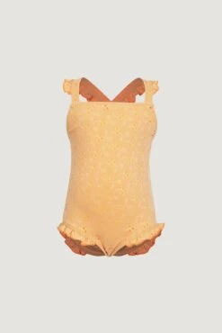 Ruffle One Piece (peach Eyelet)(Ruffle One Piece Peach Eyelet)