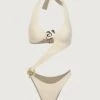 Spiral Halter One Piece (Faux Suede Cream)(Spiral Halter One Piece Faux Suede Cream) -SAME FAHION STORE 24.03.17 8412 13copy