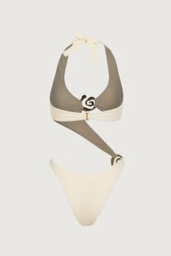 Spiral Halter One Piece (Faux Suede Cream)(Spiral Halter One Piece Faux Suede Cream) 13 Spiral Halter One Piece (Faux Suede Cream)(Spiral Halter One Piece Faux Suede Cream) -SAME FAHION STORE 24.03.17 8414 14copy