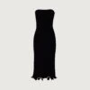 Ruffle Hem Strapless Dress (Black/Cream)(Ruffle Hem Strapless Dress Black Cream) -SAME FAHION STORE 24.06.16 8731 7