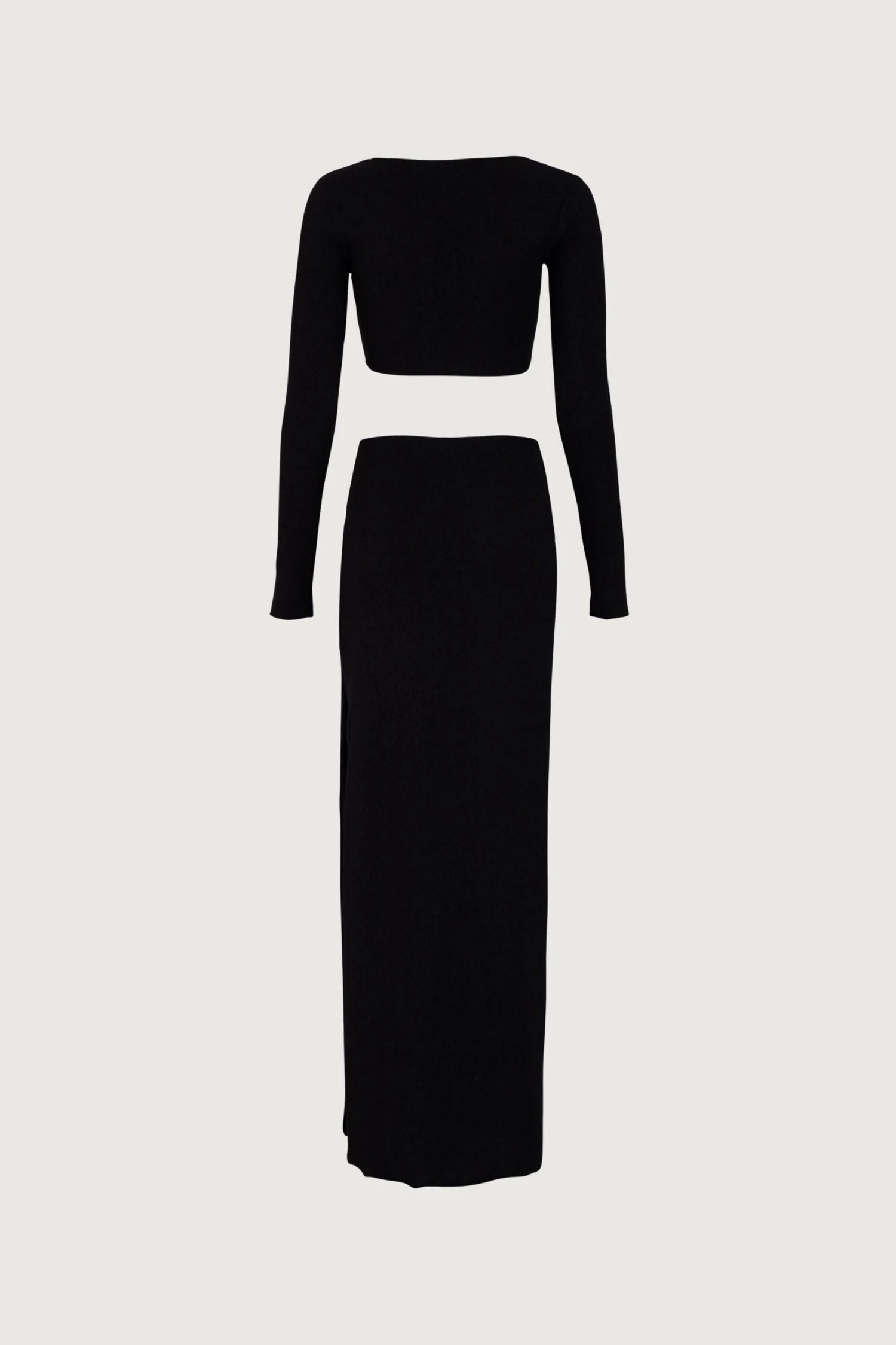Long Sleeve Cut Out Maxi Dress (Black Lurex)(Long Sleeve Cut Out Maxi Black Lurex) 8 Long Sleeve Cut Out Maxi Dress (Black Lurex)(Long Sleeve Cut Out Maxi Black Lurex) - Image 6