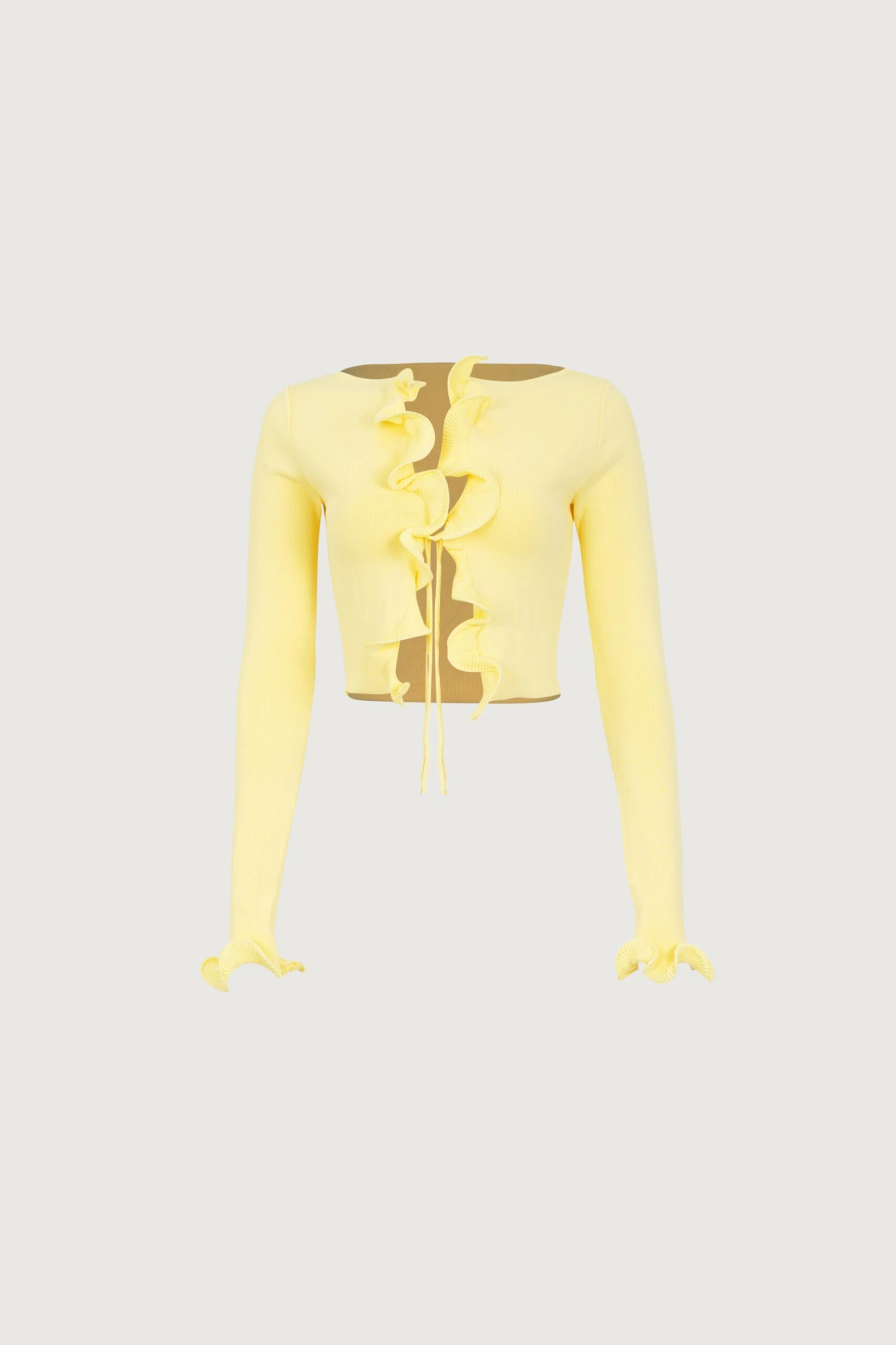 Ruffle Hem Top (Butter Yellow)(Ruffle Hem Top Butter Yellow) 3 Ruffle Hem Top (Butter Yellow)(Ruffle Hem Top Butter Yellow)