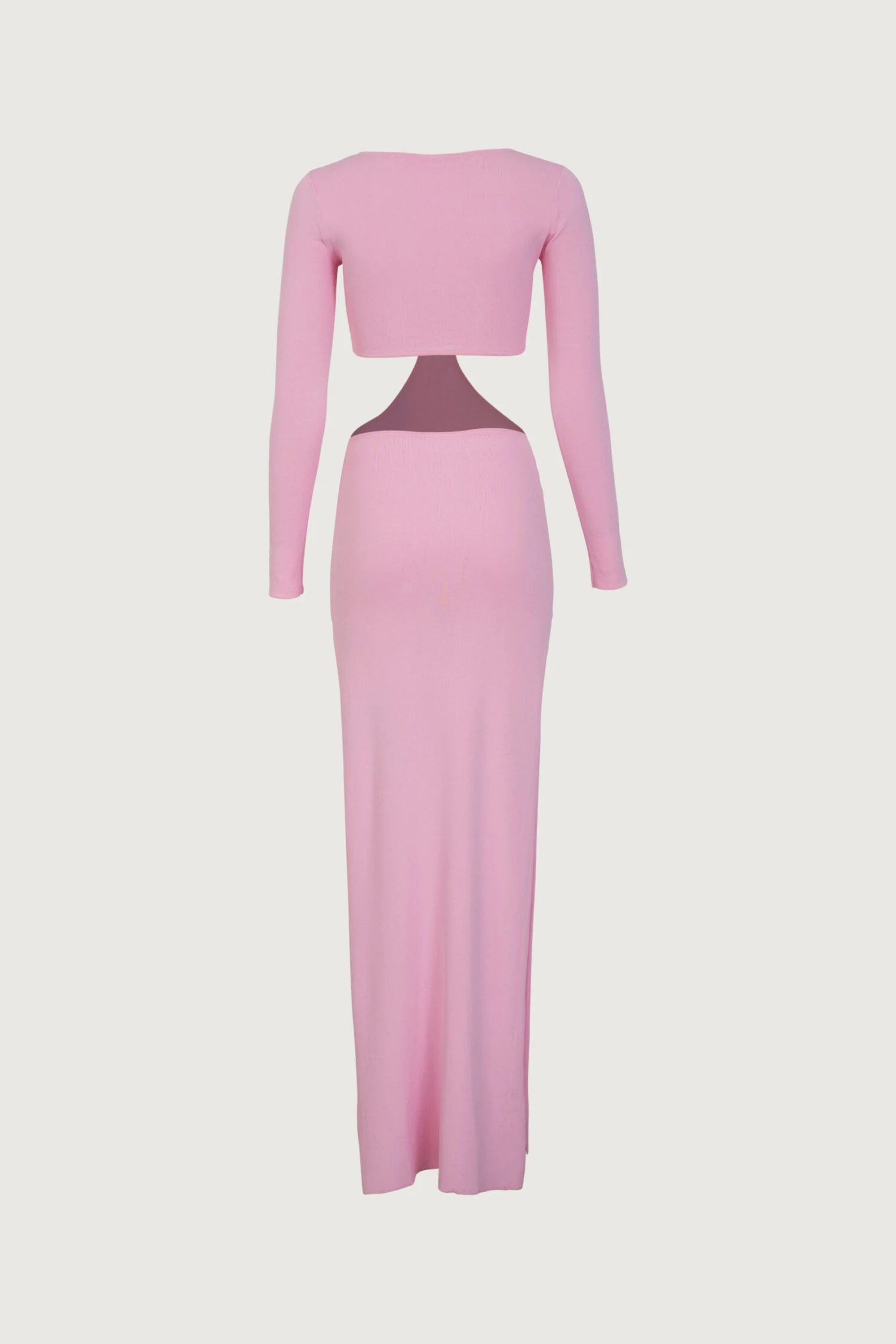 Long Sleeve Cut Out Maxi Dress (Baby Pink)(Long Sleeve Cut Out Maxi Dress Baby Pink) 9 Long Sleeve Cut Out Maxi Dress (Baby Pink)(Long Sleeve Cut Out Maxi Dress Baby Pink) - Image 7
