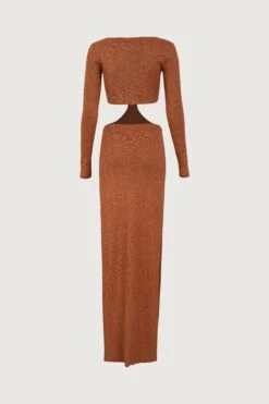 Long Sleeve Cut Out Maxi Dress (Mocha Lurex)(Long Sleeve Cut Out Maxi Dress Mocha Lurex) 13 Long Sleeve Cut Out Maxi Dress (Mocha Lurex)(Long Sleeve Cut Out Maxi Dress Mocha Lurex) -SAME FAHION STORE 24.06.16 8801 35 fbed387d 31d2 4f58 b29e 19df397b885a