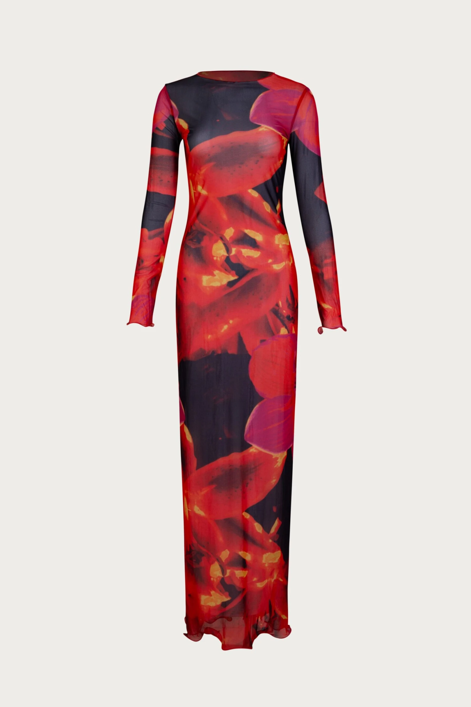 Mesh Maxi Dress (Red Tropical)(Mesh Maxi Dress Red Tropical) 3 Mesh Maxi Dress (Red Tropical)(Mesh Maxi Dress Red Tropical)