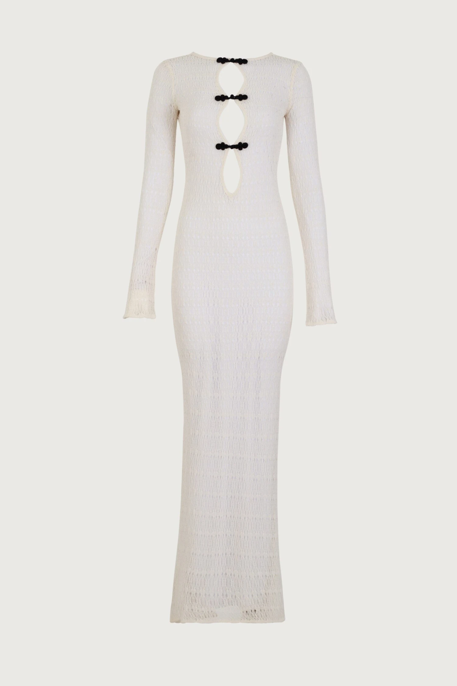 Keyhole Crochet Dress (Cream/Black)(Keyhole Crochet Dress Cream Black) 3 Keyhole Crochet Dress (Cream/Black)(Keyhole Crochet Dress Cream Black)