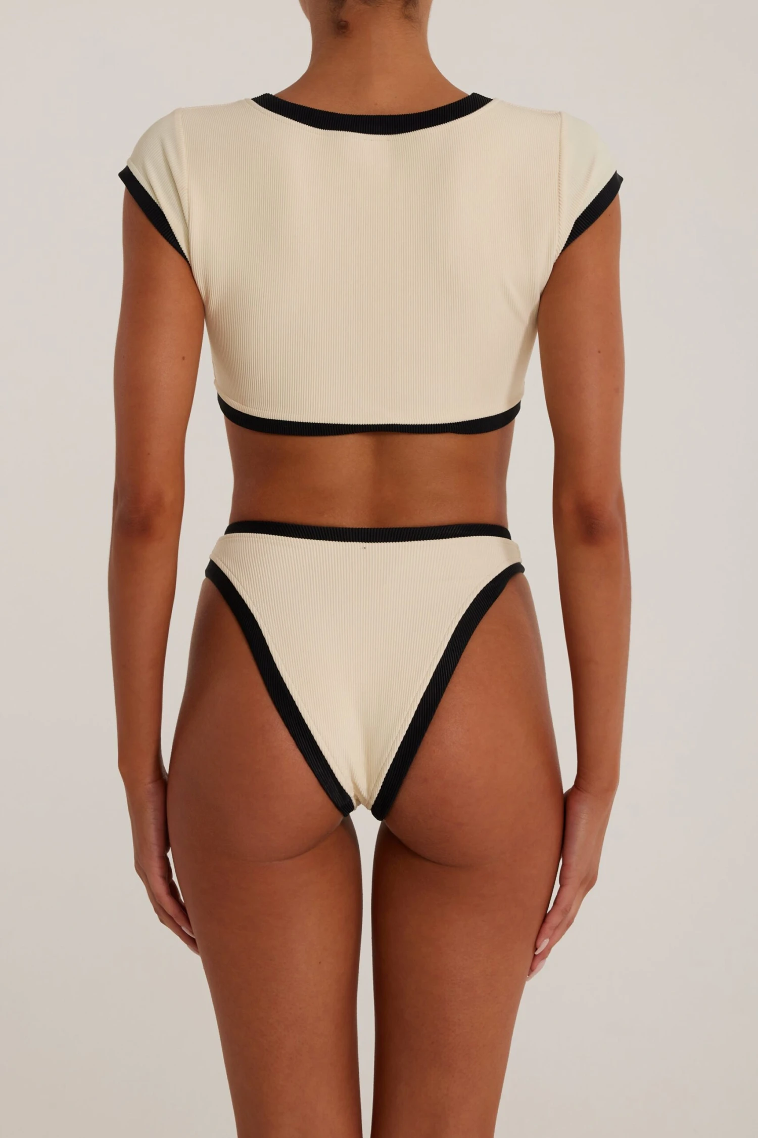 The Grace Top (Ribbed Cream/Black)(The Grace Top Ribbed Cream Black) 6 The Grace Top (Ribbed Cream/Black)(The Grace Top Ribbed Cream Black) - Image 4