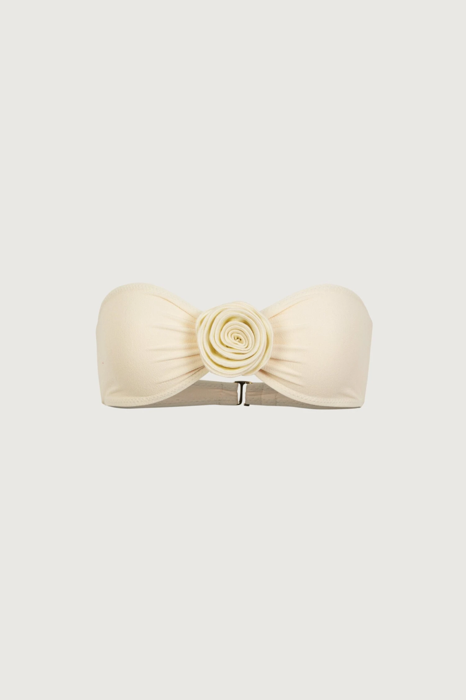 Rosette Bandeau Top (Faux Suede Cream/Cream)(Rosette Bandeau Top Faux Suede Cream Cream) 3 Rosette Bandeau Top (Faux Suede Cream/Cream)(Rosette Bandeau Top Faux Suede Cream Cream)