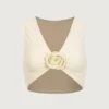 Rosette Tank Top (Faux Suede Cream/Cream)(Rosette Tank Top Faux Suede Cream Cream) 1 Rosette Tank Top (Faux Suede Cream/Cream)(Rosette Tank Top Faux Suede Cream Cream) -SAME FAHION STORE IMG 1499 46