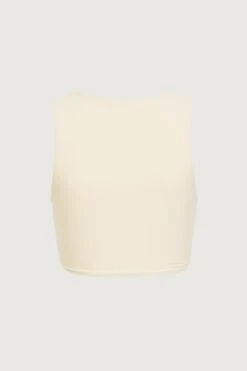 Rosette Tank Top (Faux Suede Cream/Cream)(Rosette Tank Top Faux Suede Cream Cream) -SAME FAHION STORE IMG 1499 47