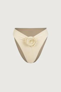 Rosette High Rise Bottom (Faux Suede Cream/Cream)(Rosette High Rise Bottom Faux Suede Cream Cream)
