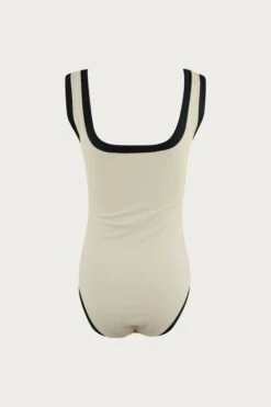 The Grace Tank One Piece (Ribbed Cream/Black)(The Grace Tank One Piece Ribbed Cream Black) -SAME FAHION STORE IMG 3267 back 497c532e 7ea5 4ee6 80ba e32a0c81c5ae