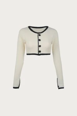 The Grace Rashguard (Ribbed Cream/Black)(The Grace Rashguard Ribbed Cream Black)