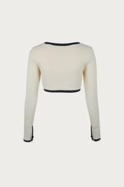 The Grace Rashguard (Ribbed Cream/Black)(The Grace Rashguard Ribbed Cream Black) -SAME FAHION STORE IMG 3283 REV01 6725e8fb 37c7 4ea7 9c51 61911d0bfb57