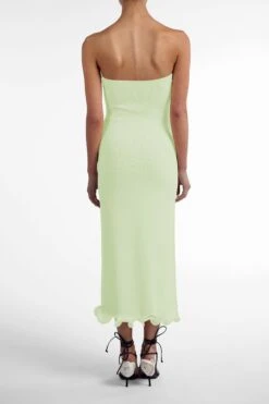 Ruffle Hem Strapless Dress (Mint)(Ruffle Hem Strapless Dress Mint) 8 Ruffle Hem Strapless Dress (Mint)(Ruffle Hem Strapless Dress Mint) -SAME FAHION STORE MintStrapless2